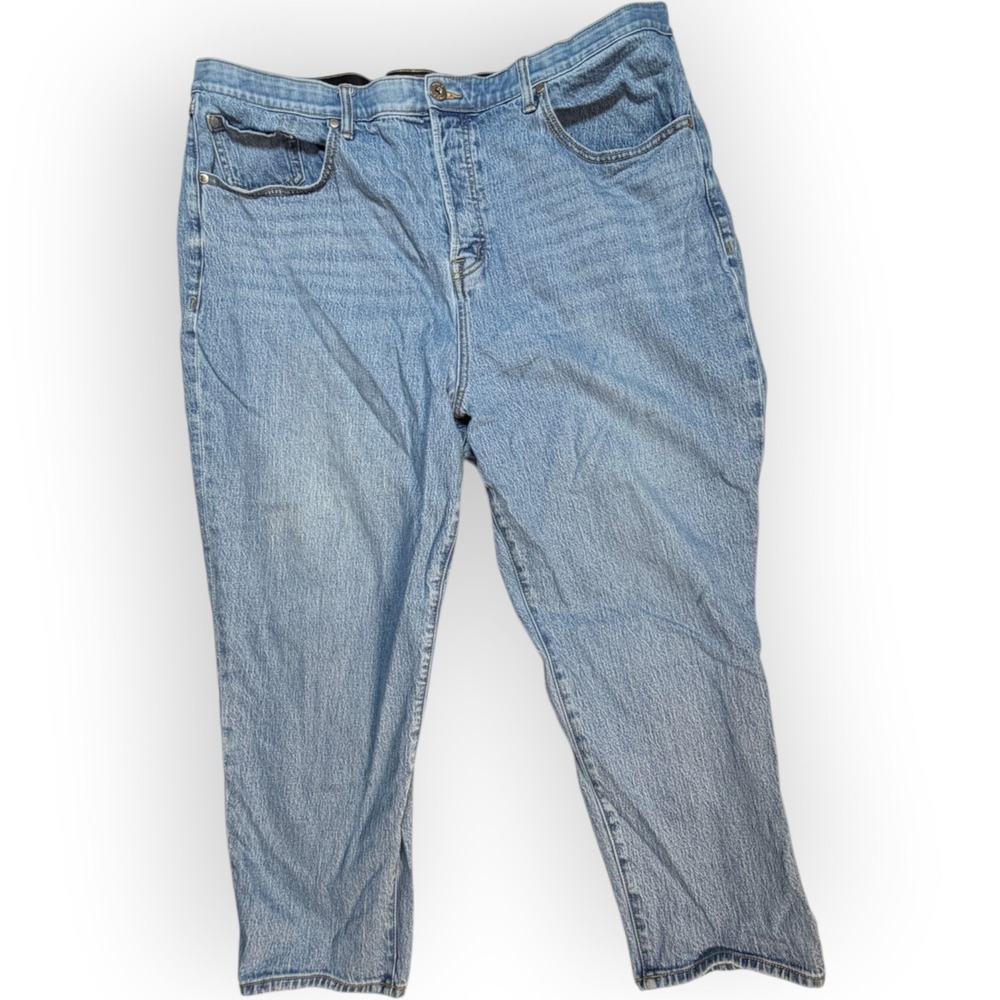 Torrid Women 22R Light Wash High Rise Button Fly Straight Leg Jeans Blue